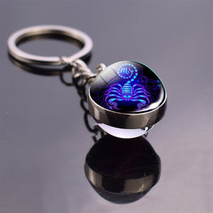 12 Zodiac Sign Keychain Sphere