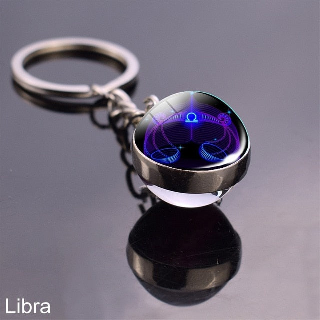 12 Zodiac Sign Keychain Sphere