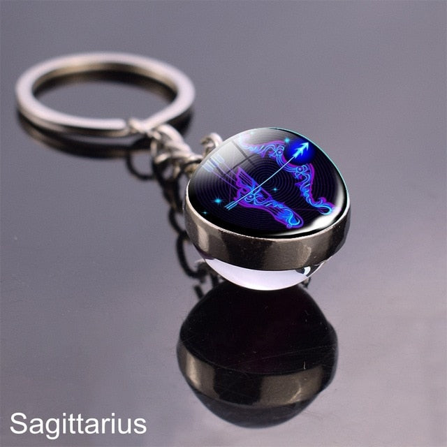 12 Zodiac Sign Keychain Sphere