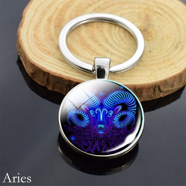 12 Zodiac Sign Keychain Sphere