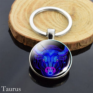 12 Zodiac Sign Keychain Sphere