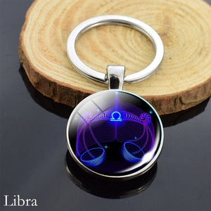 12 Zodiac Sign Keychain Sphere