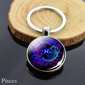 12 Zodiac Sign Keychain Sphere