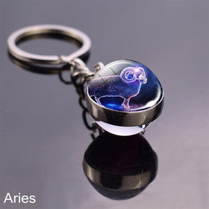 12 Zodiac Sign Keychain Sphere