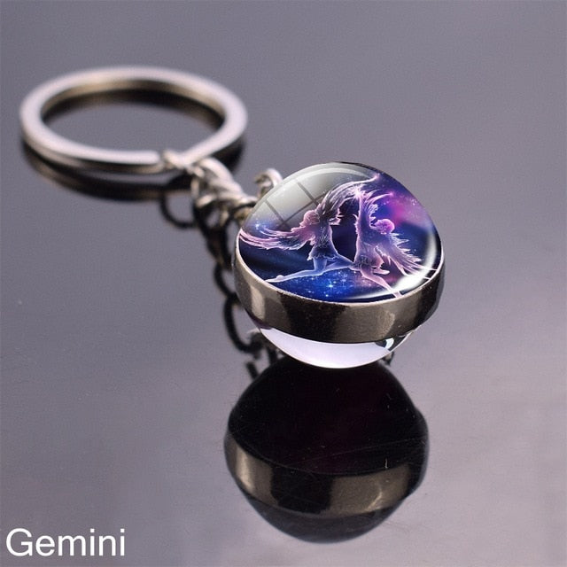 12 Zodiac Sign Keychain Sphere