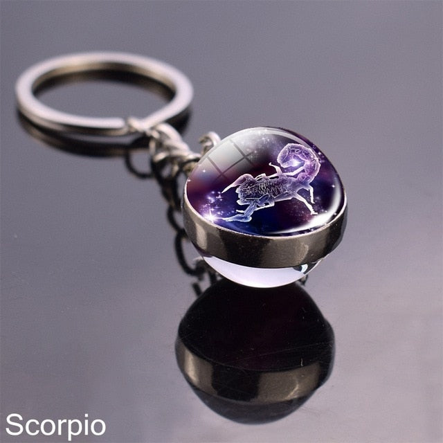 12 Zodiac Sign Keychain Sphere