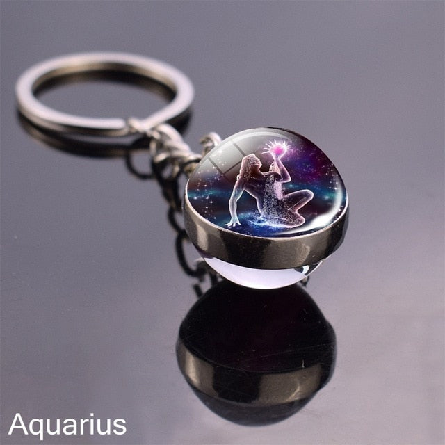 12 Zodiac Sign Keychain Sphere