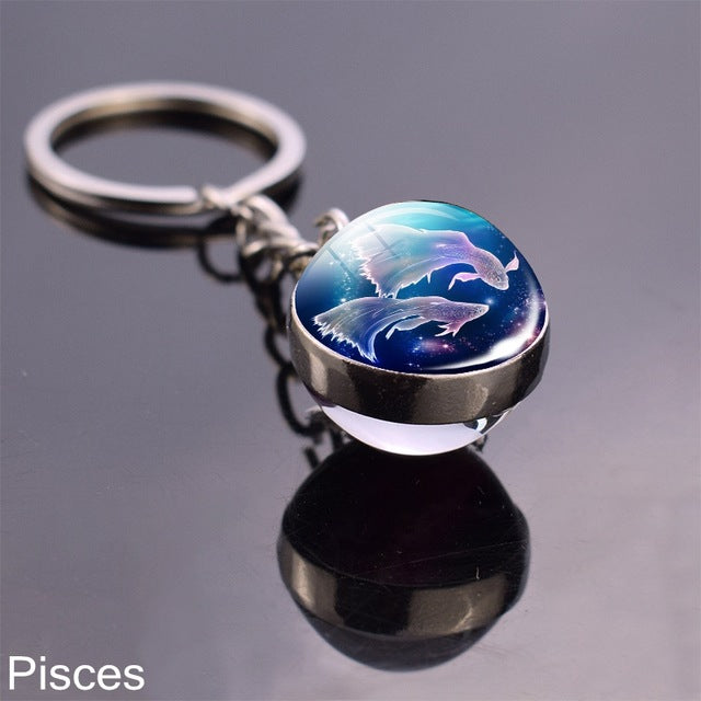 12 Zodiac Sign Keychain Sphere