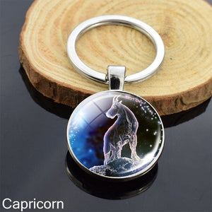 12 Zodiac Sign Keychain Sphere