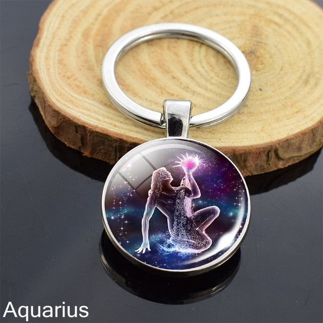 12 Zodiac Sign Keychain Sphere