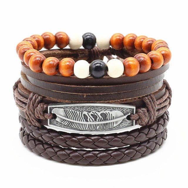 Retro Boho Leather Bracelet - Incensenation.com