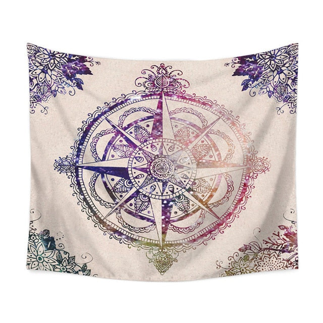 Mandala sStar Beach Tapestry - Incensenation.com